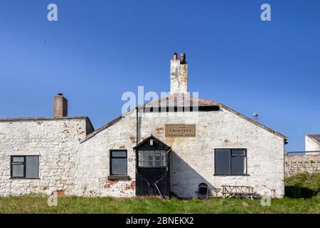 Station télégraphique de l'île Hilbre, estuaire de la Dee, Wirral. Construit en 1841 dans le cadre d'un relais de stations entre Liverpool et Por Banque D'Images