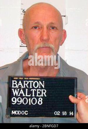 Bonne Terre, États-Unis. 14 mai 2020. Walter Barton, 64 ans, montré dans cette photo de 2014, est prévu de mourir par injection le mardi 19 mai 2020 pour avoir tué Gladys Kuehler, un exploitant de semi-remorque âgé de 81 ans, en 1991. Elle a été battue et poignardée plus de 50 fois dans la ville d'Ozark, Missouri. L'exécution sera la première aux États-Unis depuis mars 5. Photo du fichier par Missouri Department of corrections/UPI crédit: UPI/Alay Live News Banque D'Images