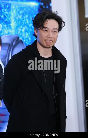 --File--le chanteur et acteur de Hong Kong Eason Chan est l'acronyme d'un événement promotionnel de marque de massage à Shanghai, Chine, 3 mars 2019. Banque D'Images