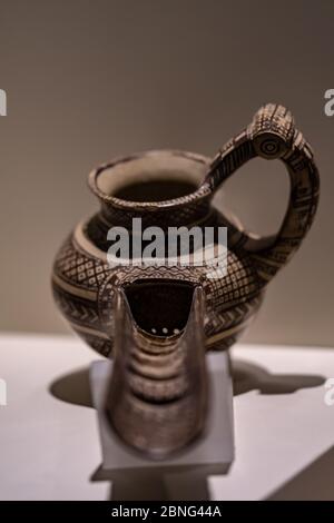 Poterie Hittite ancienne exposée au Musée des civilisations anatoliennes d'Ankara, Turquie Banque D'Images