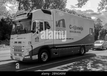 VerkeersSchool C-Rijbewijs camion de société à Amsterdam pays-Bas 2020 Banque D'Images