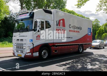 VerkeersSchool C-Rijbewijs camion de société à Amsterdam pays-Bas 2020 Banque D'Images