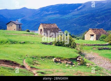 Bordas. Fanlo, province de Huesca, Aragon, Espagne. Banque D'Images