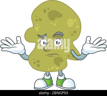 Une image de la verrucomicrobia en visage smirking Illustration de Vecteur