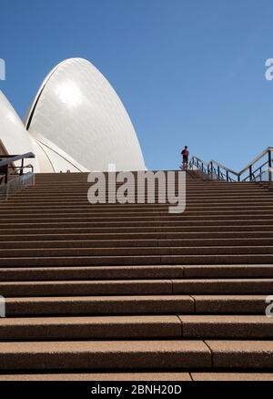 Gros plan de l'Opéra de Sydney, Sydney, Nouvelle-Galles du Sud, Australie Banque D'Images