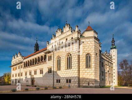 Château de Litomysl, XVIe siècle, style Renaissance, site classé au patrimoine mondial de l'UNESCO, à Litomysl, Bohême, République tchèque, Europe centrale Banque D'Images