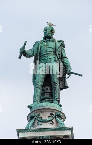 Monument pour l'amiral autrichien Wilhelm von Tegetthoff. L'un des plus remarquables commandants maritimes du 19 siècle Banque D'Images