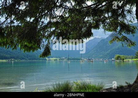 Impressions de Achensee - Lac d'Achen, montagnes des alpes dans le Tyrol, Autriche Banque D'Images