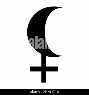 Panneau de Lilith de la Lune noire Illustration de Vecteur