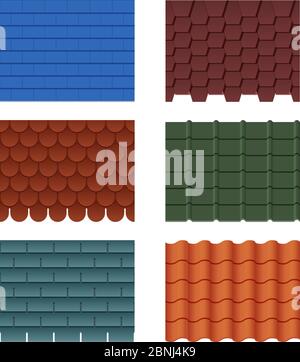 Motif horizontal de carreaux pour maison couverte Illustration de Vecteur