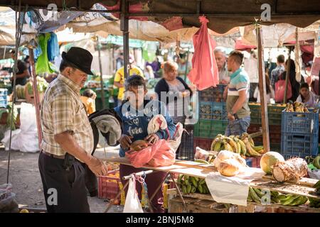 Marché local, Villa de Leyva, Boyaca, Colombie, Amérique du Sud Banque D'Images