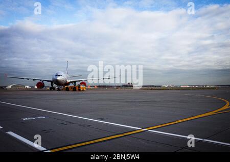 Le 29 octobre 2019, Moscou, Russie. Avion Airbus A330-200 Aeroflot - Russian Airlines à l'Aéroport de Sheremetyevo à Moscou. Banque D'Images