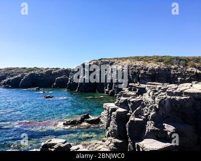 Carloforte sur l'île de San Pietro, en Sardaigne - Italie Banque D'Images