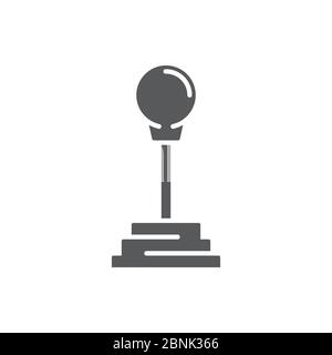 Symbole d'icône de vecteur de transmission de voiture isolé sur fond blanc Illustration de Vecteur