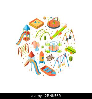 Illustration d'objets de jeu isométrique vectoriels Illustration de Vecteur