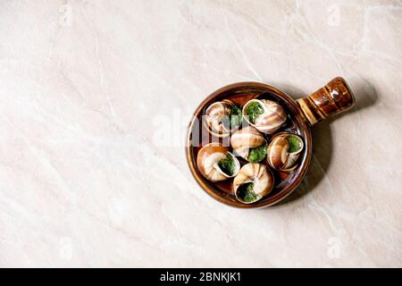 Escargots de Bourgogne Banque D'Images