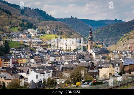 Ville de Cochem sur la Moselle, Banque D'Images