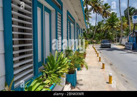 Amérique, Caraïbes, grandes Antilles, République dominicaine, Samaná, Las Terrenas, scène de rue dans le Pueblo de los Pescadores Banque D'Images