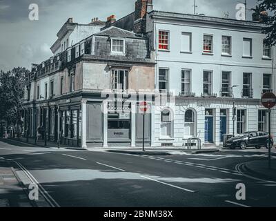 photos de rue prises à Cheltenham pendant l'isolement 2020 Banque D'Images