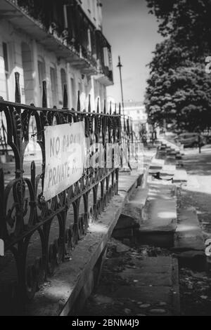 photos de rue prises à Cheltenham pendant l'isolement 2020 Banque D'Images