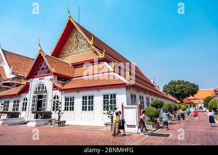 Bangkok / Thaïlande - 19 janvier 2020 : bâtiment du Musée national de Bangkok dans le vieux centre-ville Banque D'Images