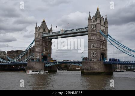 Tower Bridge Londres. Un monument emblématique de la capitale de l'Angleterre. Photo prise le 8 septembre 2018 Banque D'Images