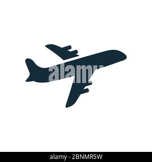 Modèle de logo Vector Transportation d'icône d'avion Banque D'Images