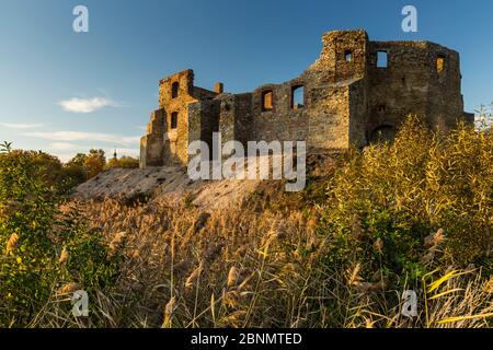 Europe, Pologne, Silésie, Cracovie-Czestochowa Upland / Highland jurassique polonaise - Château de Siewierz Banque D'Images