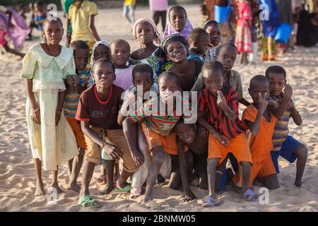 Groupe d'enfants africains Banque D'Images