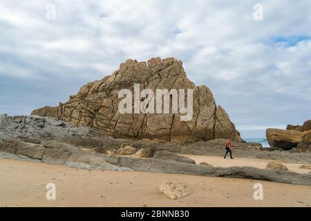 Espagne, côte nord, Cantabrie, Costa Quebrada, poussettes Banque D'Images