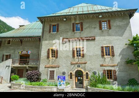 France, Chamonix, fin mai, Maison de la montagne Banque D'Images