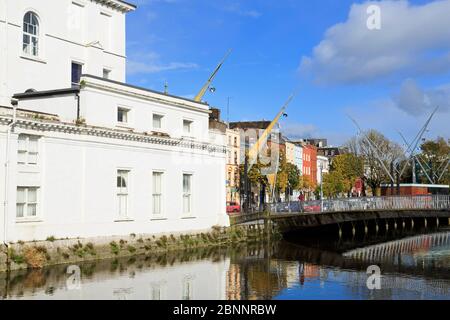 Pont nano Nagle sur la rivière Lee, Cork City, Comté de Cork, Munster, Irlande, Europe Banque D'Images