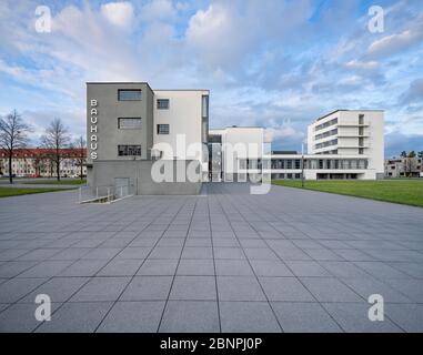 Allemagne, Saxe-Anhalt, Dessau-Roßlau, Bauhaus Dessau, Patrimoine mondial de l'UNESCO Banque D'Images