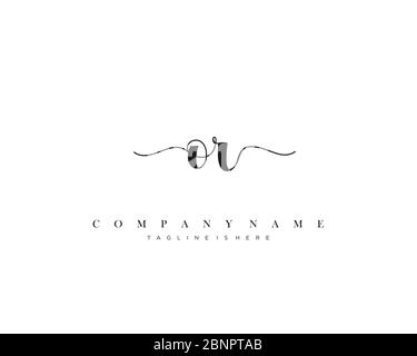 Vecteur du logo d'écriture initiale. Illustration de Vecteur