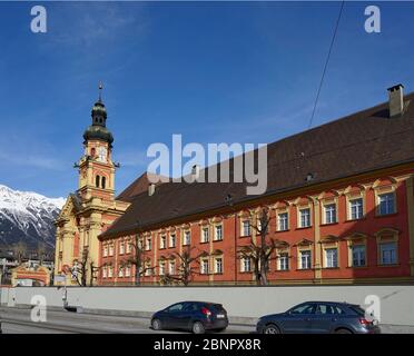 Autriche, Tyrol, Innsbruck, Abbaye de Wilten, monastère, collégiale Banque D'Images