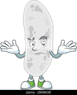 Une image de dessin animé de gemmatimonadetes dans le visage smirking Illustration de Vecteur