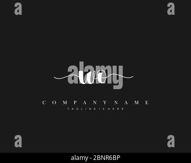 WO vecteur du logo d'écriture initiale. Illustration de Vecteur