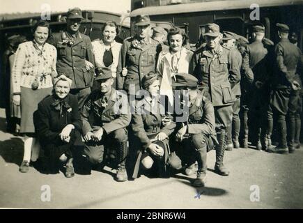 Evénements, Seconde Guerre mondiale / Seconde Guerre mondiale, Allemagne, soldats de l'Afrikakorps allemand D.A. K., 1941 / 1942 - début de la guerre Banque D'Images