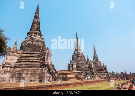 Nom de ce lieu ' Temple Wat Phra si Sanphet ' le temple bouddhiste dans la province d'Ayutthaya, Bangkok Banque D'Images
