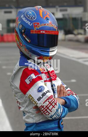 Carlos Sainz au cours de sa carrière de karting, le pilote espagnol a récemment signé pour Ferrari pour la saison 2021 et au-delà, en remplacement de Sebastian Vettel. Il est le fils du double champion du monde de rallye Carlos Sainz. Banque D'Images