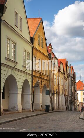 Rue Rokitanskeho à Hradec Kralove. République tchèque Banque D'Images