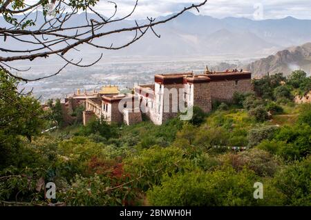Monastère de Lhassa Drepung à Lhassa Tibet Chine Banque D'Images