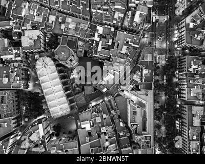 Vue aérienne de la basilique Santa Maria del Pi église basilique Barcelone Catalogne Espagne Banque D'Images