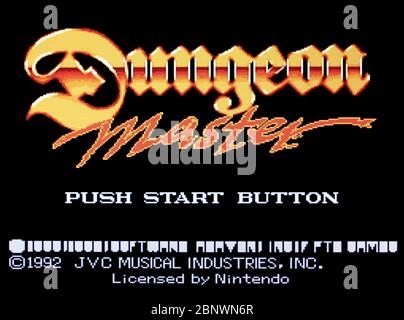 Dungeon Master - SNES Super Nintendo - usage éditorial seulement Banque D'Images