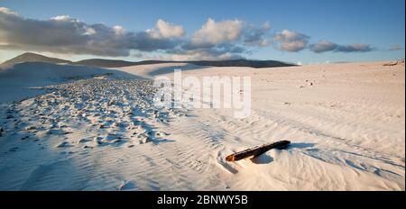 ondulations dans les dunes de sable paysage Banque D'Images