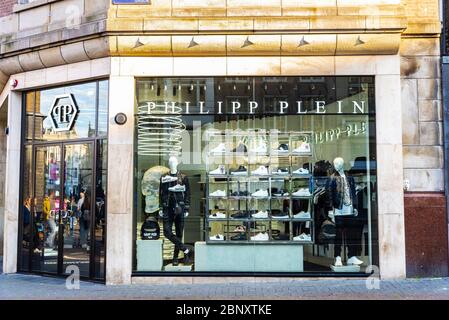 Amsterdam, pays-Bas - 9 septembre 2018 : façade d'un magasin de vêtements Philipp plein dans le centre d'Amsterdam, pays-Bas Banque D'Images