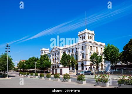 Valence, Espagne : 14 juin 2015 - Port de Valence dans la région de la Marina de València, Espagne Banque D'Images