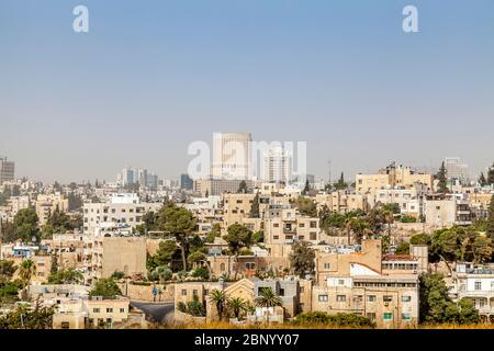 Vue sur la ville d'Amman en Jordanie Banque D'Images