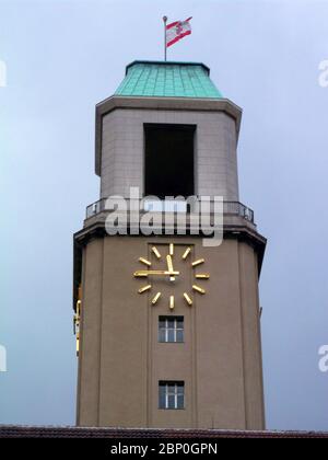 Der Rathausturm à Berlin-Spandau; Hôtel de ville; Bâtiment de l'Hôtel de ville de Berlin-Spandau Banque D'Images