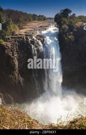 Victoria tombe en septembre, Zimbabwe Banque D'Images